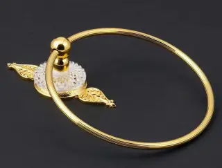 Держатель для полотенец Cristal&Bronze CYGNE FLAMANT C46-D1-510 золото