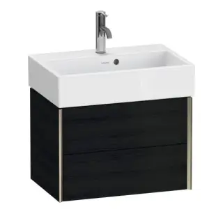 База под раковину Duravit XViu XV43160B116 Black Oak-16/рама champagne матовый-B1