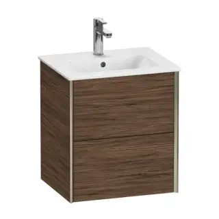 База под раковину Duravit XViu XV43150B121 Walnut Dark-21/рама champagne матовый-B1
