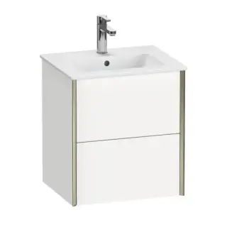 База под раковину Duravit XViu XV43150B118 белый матовый-18/рама champagne матовый-B1
