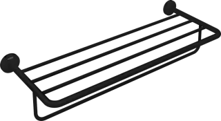 Полка для ванной AXOR UNIVERSAL CIRCULAR 42843670 матовый черный