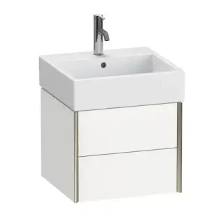База под раковину Duravit XViu XV43330B118 белый матовый-18/рама champagne матовый-B1