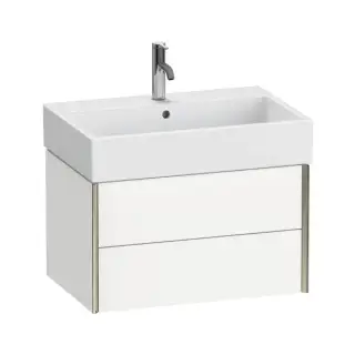 База под раковину Duravit XViu XV43350B118 белый матовый-18/рама champagne матовый-B1