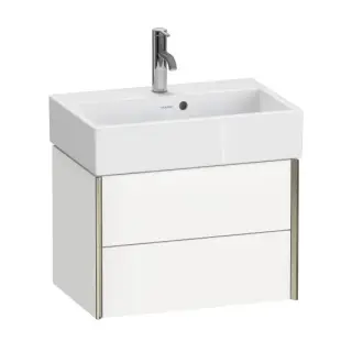 База под раковину Duravit XViu XV43160B118 белый матовый-18/рама champagne матовый-B1