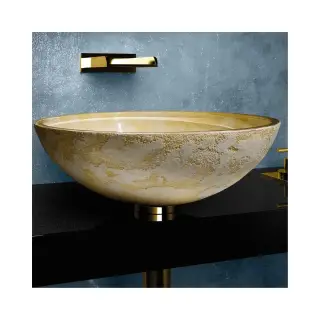 Кольцо декоративное для раковины d8.5*h1.3, латунь/золото