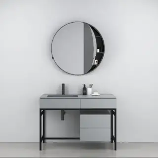 Консоль для ванной комнаты Cielo Milano MIST.NM Черный мат.