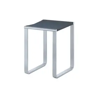 Табурет для ванной комнаты (нагрузка 100 кг) 36.5*34*h46.9, хром/темно-серый (RAL 7021)