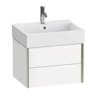 База под раковину Duravit XViu XV43340B118 белый матовый-18/рама champagne матовый-B1