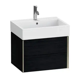 База под раковину Duravit XViu XV43340B116 Black Oak-16/рама champagne матовый-B1