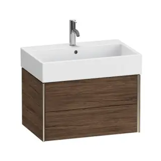 База под раковину Duravit XViu XV43350B121 Walnut Dark-21/рама champagne матовый-B1