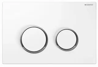 Клавиша смыва, для бачков и инсталляционных систем Geberit Sigma 12 см (UP320), Sigma 8 см (UP720), 24*1*h16, белый/хром