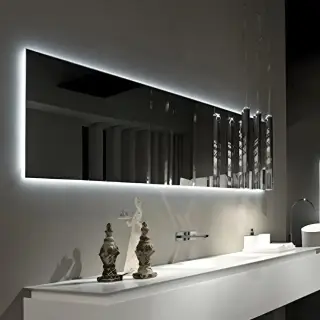 Зеркало для ванной Rifra 2HD 160.C6.00.LD.40 полированная нержавеющая сталь / led подсветка сзади