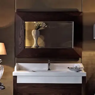 Зеркало для ванной Kerasan Bentley 918147 темный ясень