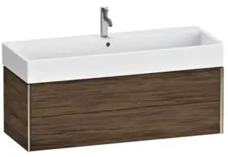 База под раковину Duravit XViu XV43380B121 Walnut Dark-21/рама champagne матовый-B1