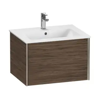 База под раковину Duravit XViu XV40250B121 Walnut Dark-21/рама champagne матовый-B1