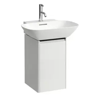 База под раковину LAUFEN BASE 4.0302.4.110.261.1 белый глянцевый-261/ручка-черный алюминий