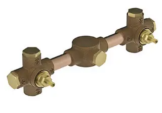 Внутренняя часть смесителя на 3 отверстия из стены для раковины L29 BRONZO