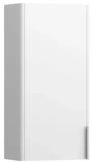 Шкафчик 1 дверка DX 35*18.5*70h белый глянцевый-261/ручка-алюминий