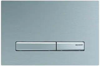 Клавиша для инсталляции двойного смыва 24.6*h16.4, панель: хромированный, матированный, с легкоочищаемой поверхностью, опорная площадка и клавиши: хро