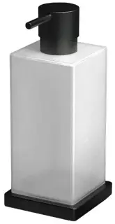 Дозатор Colombo Design LOOK B9317.NM чёрный матовый, стекло матовое