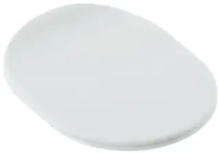 Сиденье для унитаза белый матовый/петли золото