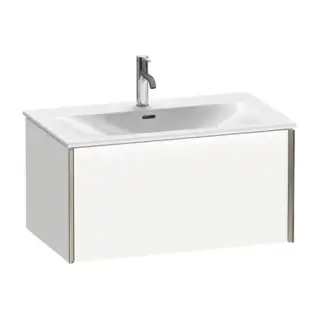 База под раковину Duravit XViu XV40340B118 белый матовый-18/рама champagne матовый-B1