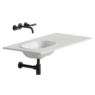 Раковина подвесная SALINI ONDA EDGE OVAL 14022041MN