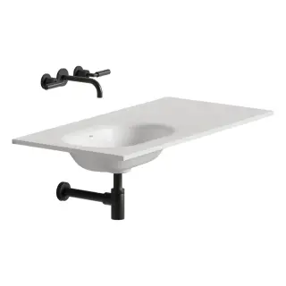 Раковина подвесная SALINI ONDA FLOW OVAL 1402204MN