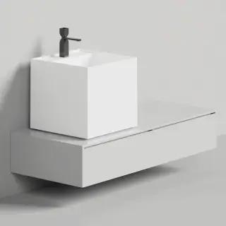 Раковина накладная матовая SALINI ARMONIA SQUARE TOP 03