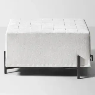 Пуф Antonio Lupi PAESAGGI SOSPESI PSGP50 структура сталь-NERO GOFFRATO, съемный чехол - ткань белая