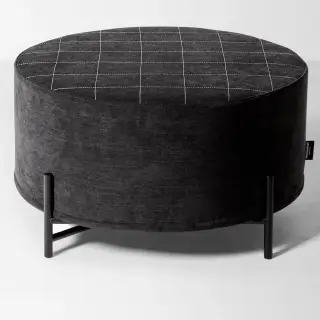 Пуф Antonio Lupi PAESAGGI SOSPESI PSGP20 структура сталь-NERO GOFFRATO, ткань черная