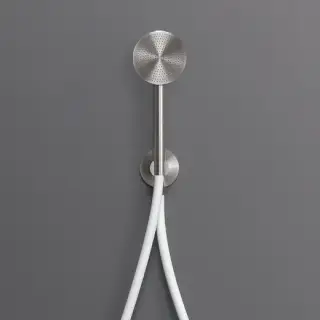 Душевая лейка CEA Free ideas FRE193WS сталь матовая/белый