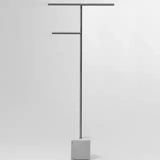 Стойка комбинированная Antonio Lupi BIVIO BIVIO2 база MARMO CARRARA/нерж.сталь сатинированная