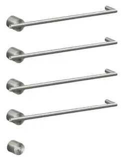 Полотенцесушитель электрический CEA EQUILIBRIO EQB14L = TRS01+SEL01(x4шт.)+BOT03 СТАЛЬ POLISHED