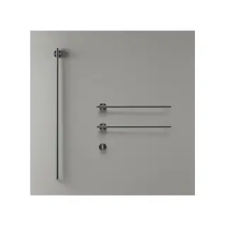 Полотенцесушитель электрический CEA EQUILIBRIO EQB53KDS = TRS01+SEL01(x2шт.)+SEL02+BOT03 BLACK DIAMOND SATIN