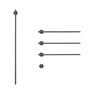 Полотенцесушитель электрический CEA EQUILIBRIO EQB54KDL = TRS01+SEL01(x3шт.)+SEL02+BOT03 BLACK DIAMOND POLISHED