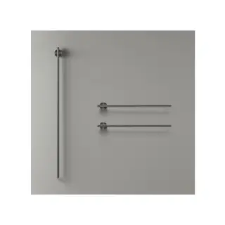 Полотенцесушитель электрический CEA EQUILIBRIO EQB43KDS = TRS01+SEL01(x2шт.)+SEL02 BLACK DIAMOND SATIN