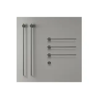 Полотенцесушитель электрический CEA EQUILIBRIO EQB75KDS = TRS01+SEL01(x3шт.)+SEL02(x2шт.)+BOT03 BLACK DIAMOND SATIN