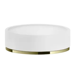 Мыльница Gessi INCISO/VENTI20 58525#710 цвет-белый/латунь PVD