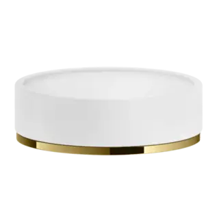 Мыльница Gessi INCISO/VENTI20 58525#246 белый/золото PVD
