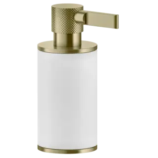 Дозатор Gessi INCISO 58537#727 цвет-белый/браш.латунь PVD