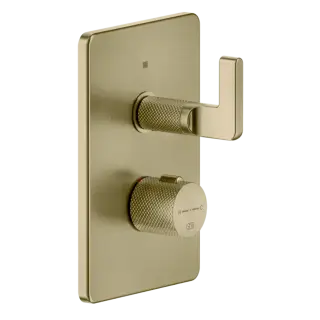 Термостат Gessi INCISO 58134#727 цвет-браш.латунь PVD