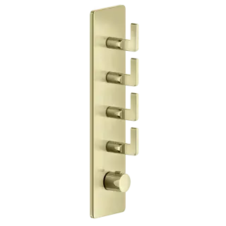 Термостат Gessi INCISO 58208#710 цвет-латунь PVD