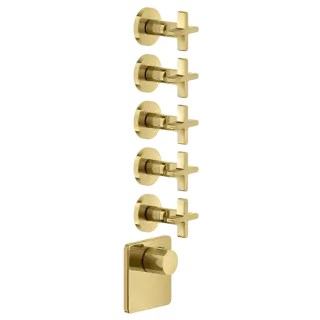 Термостат Gessi INCISO 58350#246 золото PVD