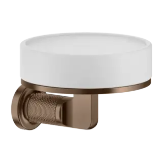 Мыльница Gessi INCISO 58501#708 белая/браш.Медный PVD