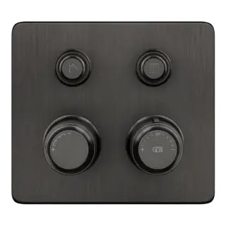 Термостат Gessi HI-FI ECLECTIC COMPACT 65232#707 Black Metal Brushed PVD