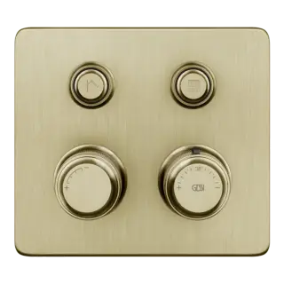 Термостат Gessi HI-FI ECLECTIC COMPACT 65232#727 цвет-браш.латунь PVD