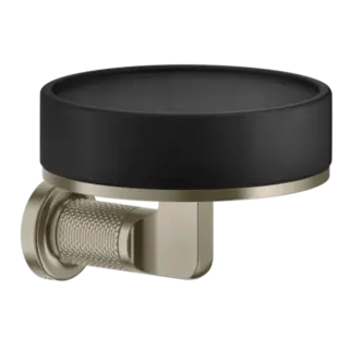 Мыльница Gessi INCISO 58502#149 черная/FINOX BRUSHED NICKEL