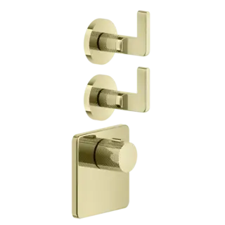 Термостат Gessi INCISO 58214#710 цвет-латунь PVD