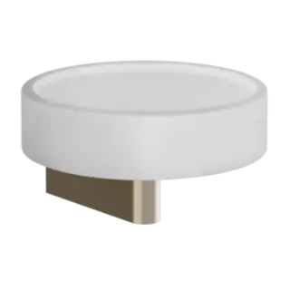 Мыльница Gessi ORIGINI 66401#149 белая/FINOX BRUSHED NICKEL